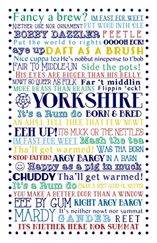 Ulster Weavers Geschirrtuch aus Baumwolle, Motiv: Yorkshire Born & Bred, 74 x 48 cm Ulster Weavers Geschirrtuch aus Baumwolle, Motiv: Yorkshire Born & Bred, 74 x 48 cm von Ulster Weavers