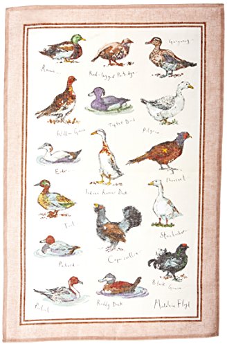 Ulster Weavers Leinen-Geschirrtuch mit Jagdvögel-Motiv von Madeleine Floyd von Ulster Weavers