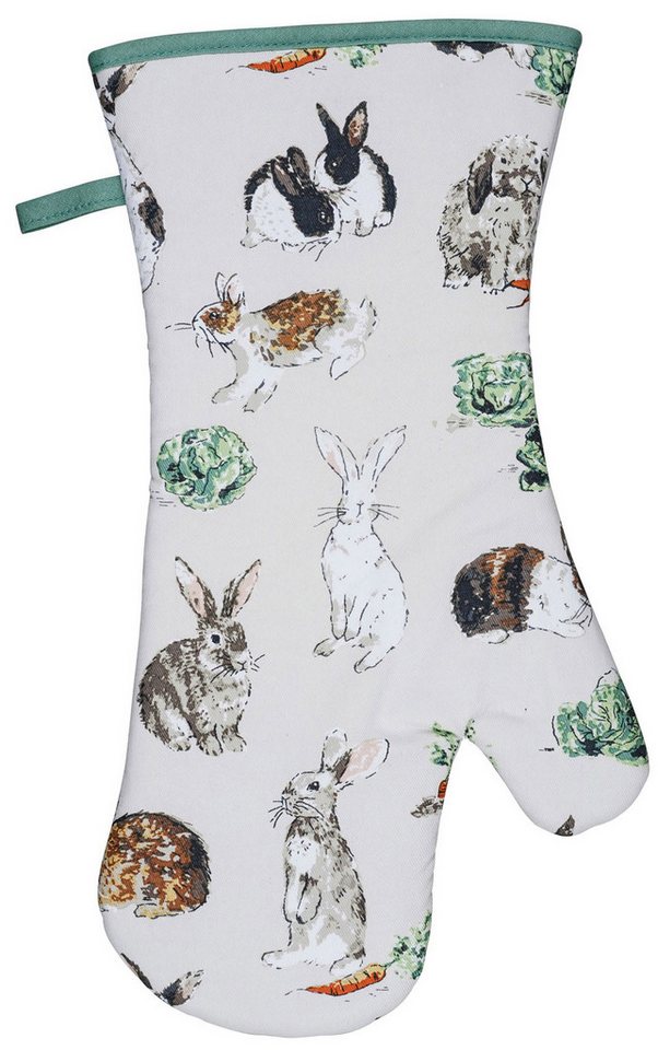 Ulster Weavers Topfhandschuhe Rabbit Patch, (Set, 1-tlg., Set), 1-tlg., bestehend aus 1x Ofenhandschuh, wattiert, Größe: ca.20x37 cm von Ulster Weavers