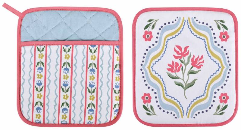 Ulster Weavers Topflappen Boho Floral, (1-tlg., 1-teilig), 1x Topflappen hitzebeständig wattiert Pfannen Untersetzer ca.21x21cm von Ulster Weavers