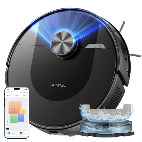 Ultenic D10 Saugroboter mit Wischfunktion 3 in 1, 5000Pa Staubsauger Roboter mit LiDAR Navigation, 50 dB Saugroboter, Roboterstaubsauger mit APP Steuerung, Ideal für Tierhaare, Teppiche, Hartböden Ultenic D10 Saugroboter mit Wischfunktion 3 in 1, 5000Pa Staubsauger Roboter mit LiDAR Navigation, 50 dB Saugroboter, Roboterstaubsauger mit APP Steuerung, Ideal für Tierhaare, Teppiche, Hartböden von Ultenic