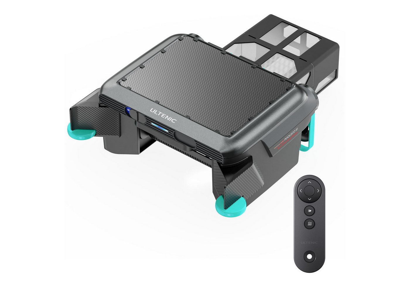 Ultenic Poolroboter UVS1 Solarbetriebener Pool-Skimmer-Robote, 15h+,6L, Intelligenter Solar-Poolskimmer von Ultenic