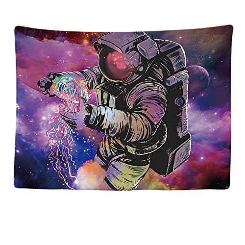 Ulticool - Astronaut Lila Universum - Tapisserie - 200x150 cm - Großer Wandteppich - Tapestry Zubehör Raumteiler Vorhang für Bettwand oder Decke von Ulticool
