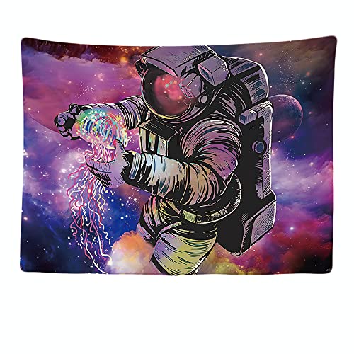 Ulticool Astronaut Lila Universum – Wandteppich – 200 x 150 cm – großer Wandteppich – Zubehör Tapestry Schlafzimmer Vorhang für Bett Wand oder Decke von Ulticool