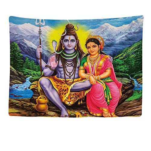 Ulticool - Krishna Radha Indien Spiritualität Hinduiismus - 200x150 cm - Großer Wandteppich - Poster - Verzierung - Hippie Zubehör Bohemian - Tuch - Malerei - Raum trennvorhang Stoff von Ulticool