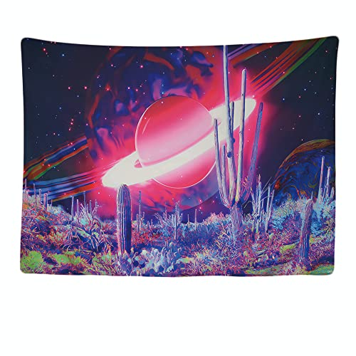 Ulticool - Planeten Sterne Kaktus Psychedelic - Wandteppich - 200 x 150 cm - Großer Wandteppich - Zubehör Tapestry Schlafzimmer Divider Vorhang für Bett Decke Ulticool - Planeten Sterne Kaktus Psychedelic - Wandteppich - 200 x 150 cm - Großer Wandteppich - Zubehör Tapestry Schlafzimmer Divider Vorhang für Bett Decke von Ulticool