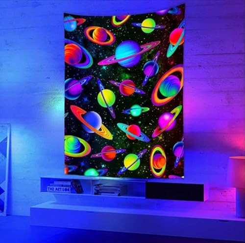 Ulticool – Planeten Universum - Glow in the Dark Wandteppich - Schwarzlicht under UV Reaktive Bright Black Neon Light - Blacklight Psychedelisch im Dunkeln Leuchtende Wandtuch - 200 x 150 cm Ulticool – Planeten Universum - Glow in the Dark Wandteppich - Schwarzlicht under UV Reaktive Bright Black Neon Light - Blacklight Psychedelisch im Dunkeln Leuchtende Wandtuch - 200 x 150 cm von Ulticool