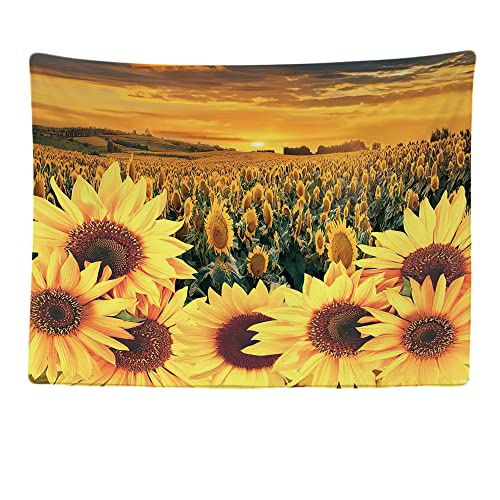 Ulticool - Sonnenblume Sonne Sommer Blumen Natur - Wandteppich - 200x150 cm - Groß Tapete - Poster Verzierung - Deko - Tapete - Leinwand - Gemälde - Wandteppich Accessoire von Ulticool