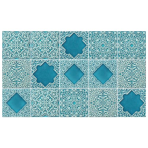 Ulticool – Sticker Wasserdicht Aufkleber - Arabisch Marokkanische Märchen - 15x15 cm - 15 Stück Selbstklebende Fliesenaufkleber aus Folie - für Wand Badezimmer - Küchenwand Küche - Sticky Tiles von Ulticool