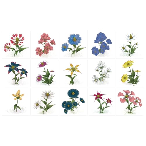 Ulticool – Sticker Wasserdicht Aufkleber Fliesen - Wilde Feldblumen - 15x15 cm - 15 Stück Selbstklebende Fliesenaufkleber aus Folie - Aufkantung für Wand Badezimmer - Küchenwand Küche - Sticky Tiles Ulticool – Sticker Wasserdicht Aufkleber Fliesen - Wilde Feldblumen - 15x15 cm - 15 Stück Selbstklebende Fliesenaufkleber aus Folie - Aufkantung für Wand Badezimmer - Küchenwand Küche - Sticky Tiles von Ulticool