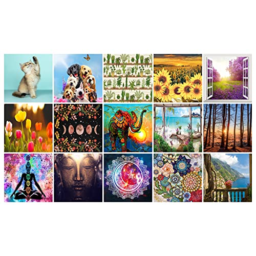 Ulticool – Sticker Wasserdicht Dekoration Aufkleber Fliesen - Freude Glück - 15x15 cm - 15 Stück Selbstklebende Fliesenaufkleber aus Folie - Aufkantung für die Wand Badezimmer - Küchenwand Küche von Ulticool