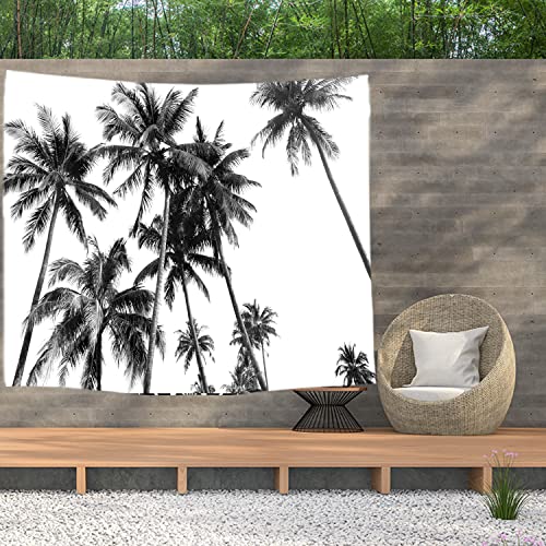 Ulticool – Strand Natur Retro Vintage Palme Art - Wandteppich Poster - 200x150 cm - Gartenposter - Wandteppich groß – Dekoration Zubehörteil für Garten und Wohnzimmer von Ulticool