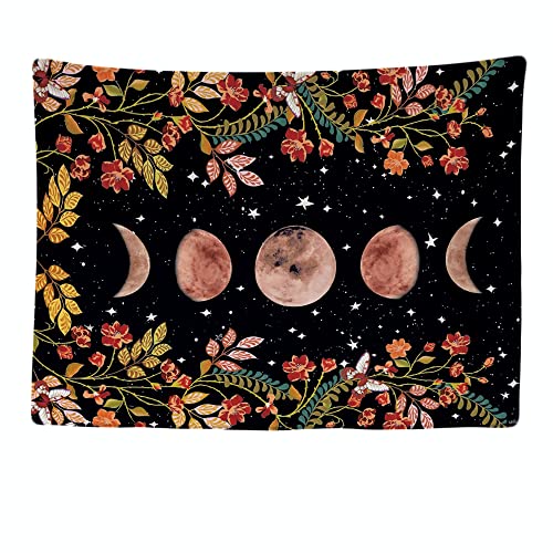 Ulticool - Wandteppich Dekoration Wohnung - Mond Tarot Horoskop Mondphasen Sterne Zodiac - 200 x 150 cm groß - Wandtuch Wandbehänge - Accessoires für Schlafzimmer Wohnzimmer Kinderzimmer von Ulticool