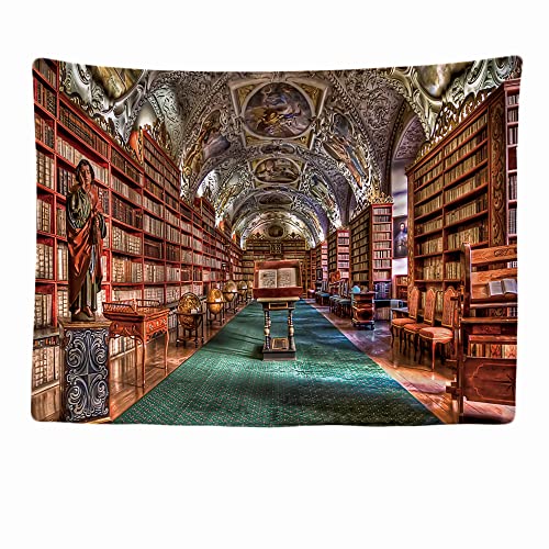 Ulticool - Wandteppich Tapestry Dekoration Wohnung - Bibliothek Bücher Bücherregal Library - 200 x 150 cm groß - Wandtuch Wandbehänge - Accessoires für Schlafzimmer Wohnzimmer Kinderzimmer von Ulticool