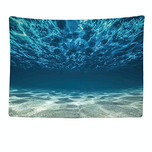 Ulticool - Wandteppich Tapestry Dekoration Wohnung - Ozean Meer Ruhe Tauchen Aquarium Strand Sommer- 200 x 150 cm groß - Wandtuch Wandbehänge - Accessoires für Schlafzimmer Wohnzimmer von Ulticool