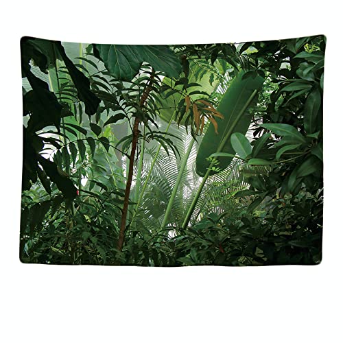 Ulticool - Wandteppich Tapestry Dekoration Wohnung - Tropenwald Natur Eco Grün Pflanzen Wald - 200 x 150 cm groß - Wandtuch Wandbehänge - Accessoires für Schlafzimmer Wohnzimmer Kinderzimmer von Ulticool