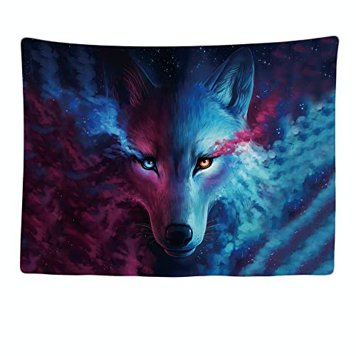 Ulticool - Wandteppich Tapestry Dekoration Wohnung - Wolf Natur Tiere - 200 x 150 cm groß - Wandtuch Wandbehänge - Accessoires für Schlafzimmer Wohnzimmer Kinderzimmer von Ulticool