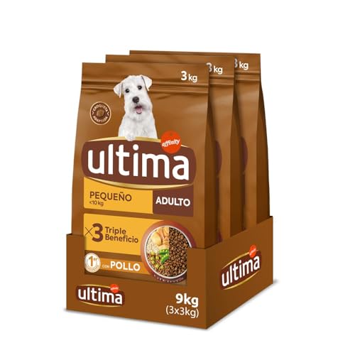 Ultima Kleines Huhn, Trockenfutter für Hunde, 3 x 3 kg, insgesamt 9 kg von Ultima