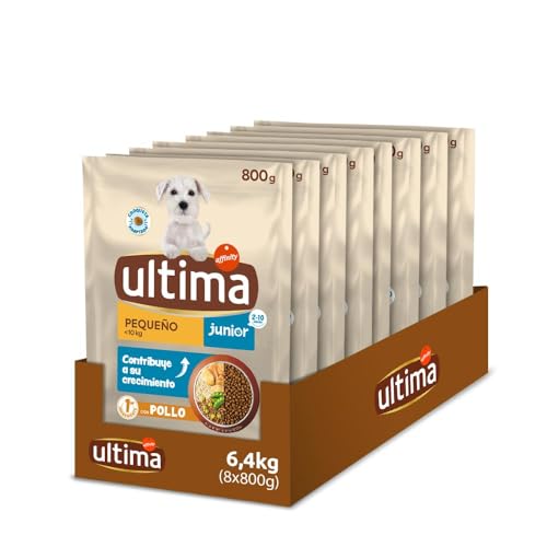 ultima Mini Junior Hundefutter mit Huhn, 8 x 800 g, insgesamt 6,4 kg von Ultima