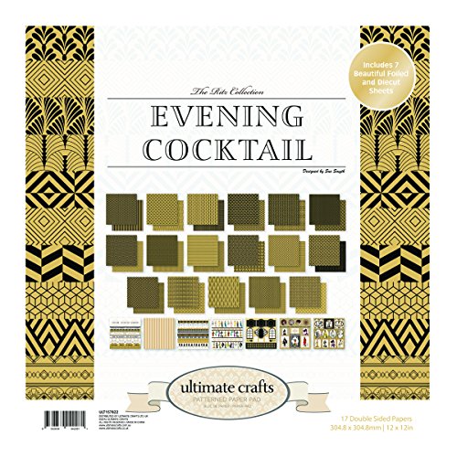 Ultimate Crafts Abend Cocktail 30,5 x 30,5 cm Papier Pad, Mehrfarbig von Ultimate Crafts