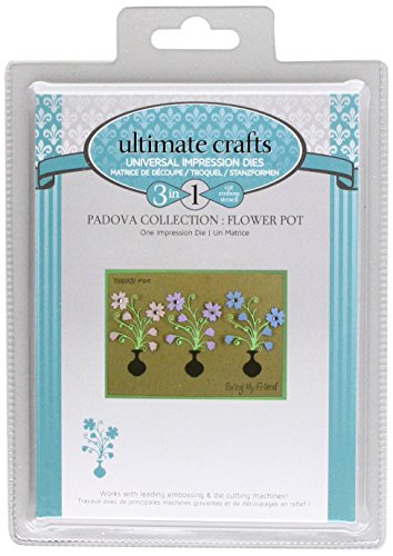 Ultimate Crafts Padova Eindruck sterben – Blumentopf, schwarz von Ultimate Crafts