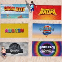 Custom Movie Lover Strandtuch | Badetuch Strandhandtücher Filmliebhaber Handtuch Kinder Geschenk von UltimateOriginals