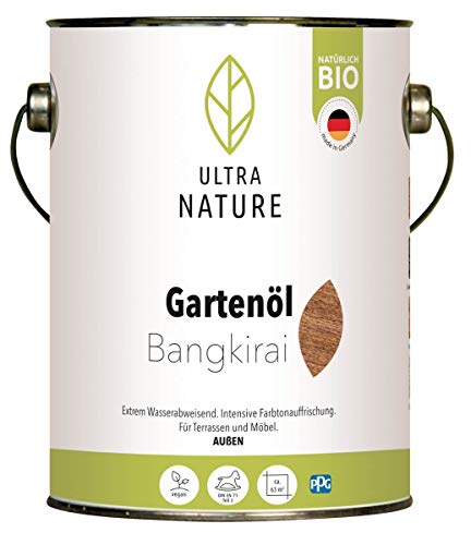 ULTRA NATURE Gartenöl 2,5L, Bangkirai, Vegan, Bio, Lösemittelfrei, Möbelöl von Ultra Nature