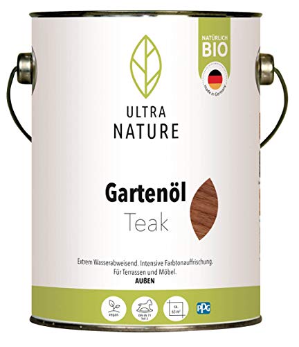 ULTRA NATURE Gartenöl 2,5L, Teak, Vegan, Bio, Lösemittelfrei, Möbelöl von Ultra Nature