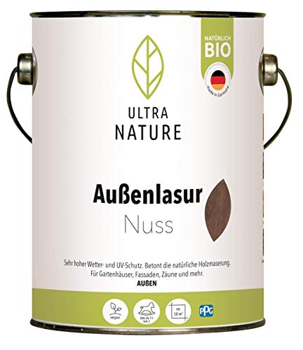 Ultra Nature Außen Lasur Nuss 2.5L von Ultra Nature