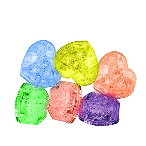Ultra 24 Herz Helle LED-Eiswürfel Wiederverwendbare Eiswürfel Whiskey-Steine Gefälschte Flüssigkeitsaktivierte Blinkende Wassersensor-Leuchtwürfel LED-Lichtleiste Gin-Eiswürfel Dekorativ Gefrierbar von UltraByEasyPeasyStore