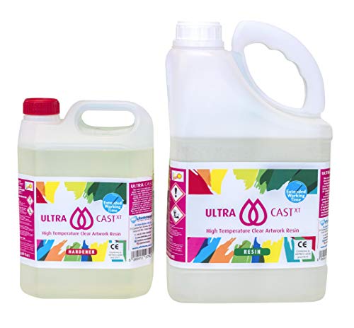 ULTRACAST XT Epoxidharz mit Härter Set zum Gießen 7,5 kg für Mixed-Medio | glasklar und UV stabilisiert | Clear Epoxy Casting Pouring Resin von EliChem