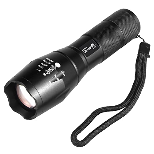 UltraFire IR LED Taschenlampe 940nm Infrarot Illuminator Zoomable IR Licht Taktische Taschenlampe, Einstellbarer Fokus IR Lampe für Nachtsicht Coyote Hog Predator Jagd, A100-IR von UltraFire