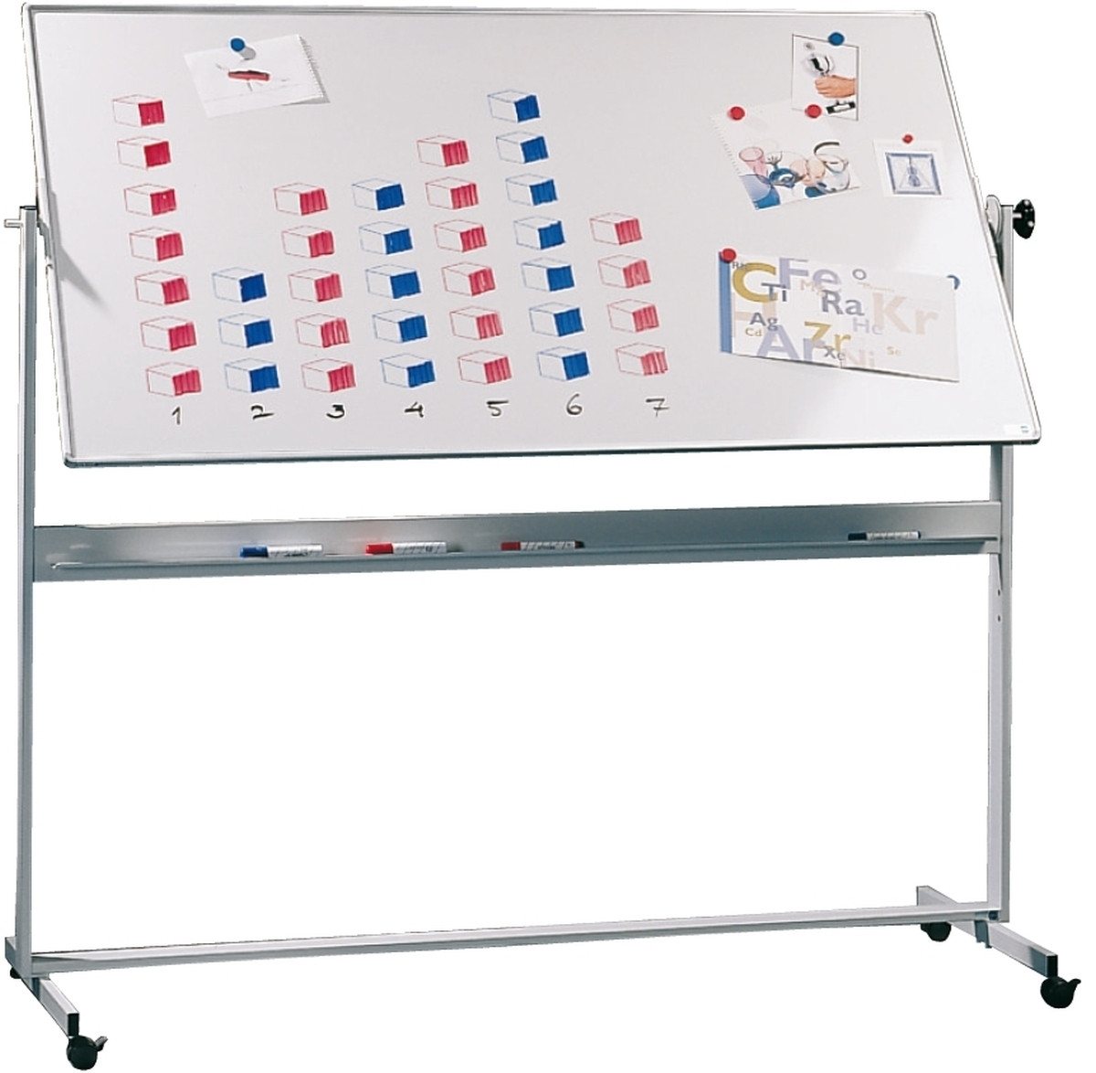 Ultradex Magnettafel Drehtafel mit fahrbarem Ständer 1200x900mm weiß Email Ultradex Magnettafel Drehtafel mit fahrbarem Ständer 1200x900mm weiß Email von Ultradex