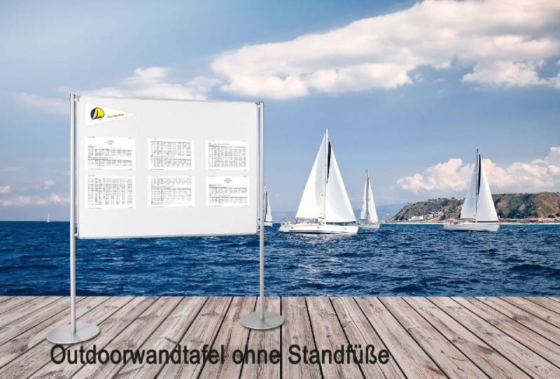 Ultradex Magnettafel Wandtafel Emaille Outdoor BxHxT 1500x1200x22mm weiß von Ultradex