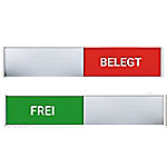 Ultradex Türschild Frei / Belegt 314578 Aluminium Silber 180 x 36 mm von Ultradex