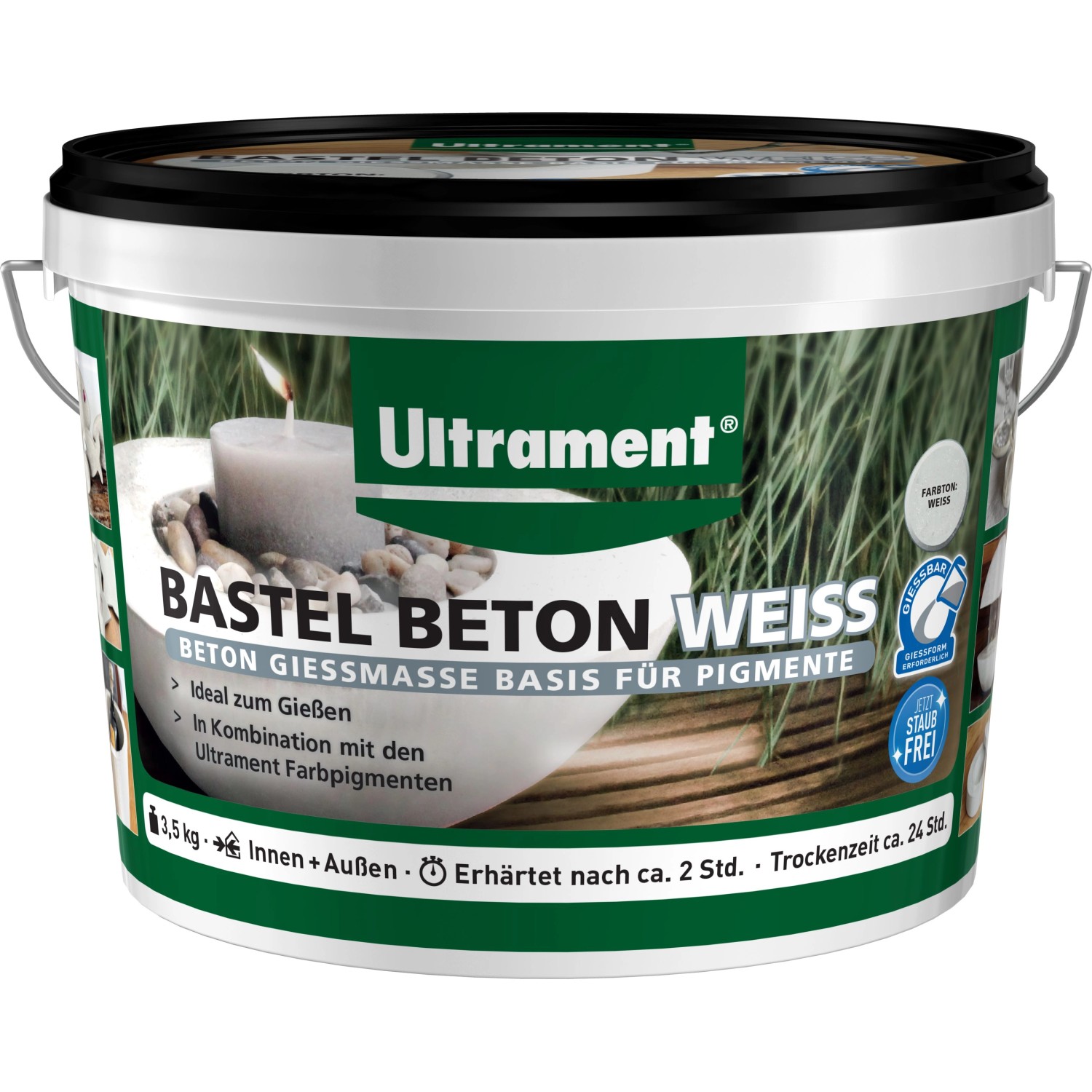 Ultrament Bastel Beton 3,5 kg Weiß von Ultrament