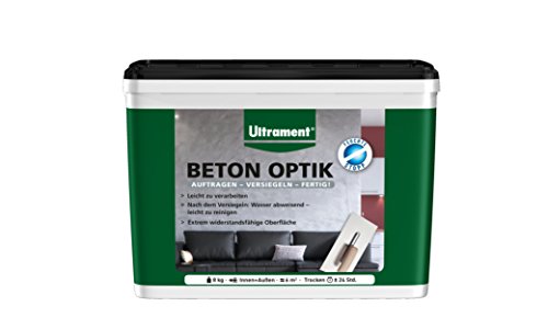 Ultrament Beton Optik, Pulverspachtel, weißgrau, 8kg von Ultrament