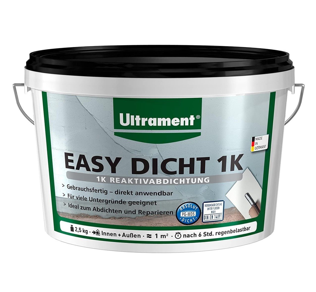 Ultrament Dichtstoff ULTRAMENT Easy Dicht 1 K Reaktivabdichtung, 2,5 Kg von Ultrament