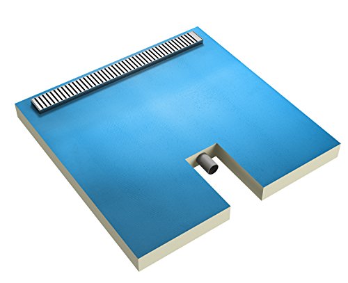 Ultrament Duschboard Rinnenablauf, befliesbar, 1200 x 1000 x 78mm von Ultrament