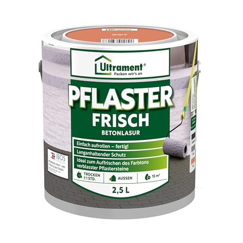 Ultrament Pflaster Frisch, Betonlasur, rot, 2,5 l von Ultrament