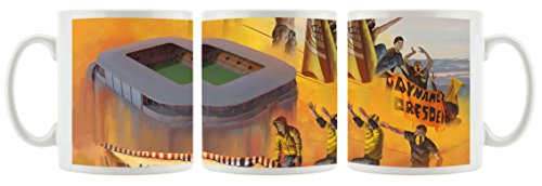 Ultras Dresden und Stadion als bedruckte Kaffeetasse/Teetasse aus Keramik, 300ml, weiß von Ultras-Art