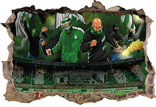 Ultras Greuther Fürth, 3D Wandsticker Format: 92x62cm, Wanddekoration von Ultras-Art