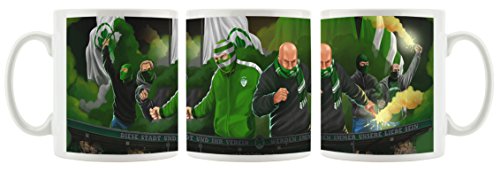 Ultras Greuther Fürth als Bedruckte Kaffeetasse/Teetasse aus Keramik, 300ml, weiß von Ultras-Art