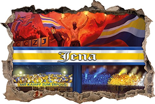 Ultras Jena, 3D Wandsticker Format: 92x62cm, Wanddekoration von Ultras-Art