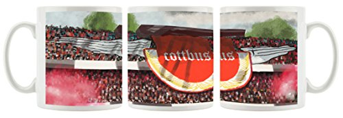 Ultras Cottbus als Bedruckte Kaffeetasse/Teetasse aus Keramik, 300ml, weiß von Ultras-Art