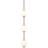 UMAGE - Audrey 3 LED Pendelleuchte, Messing / Opalglas von Umage