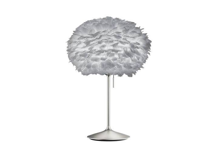 UMAGE Eos medium Tischlampe hellgrau/stahl für Wohn & Esszimmer - Alu - Modern von Umage