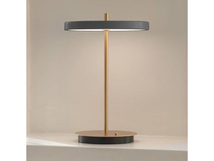 UMAGE LED-Akkutischlampe Asteria Move anthrazit/messing 31cm für Wohn & Esszimmer - Gold / Messing - Modern - Metall von Umage