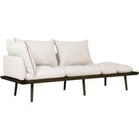 UMAGE - Lounge Around 3-Sitzer Sofa, Eiche dunkel / white sands von Umage