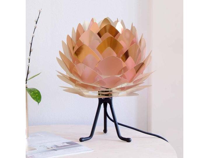 UMAGE Silvia Mini Tischlampe kupfer/Tripod schwarz für Wohn & Esszimmer - Modern - Kunststoff von Umage